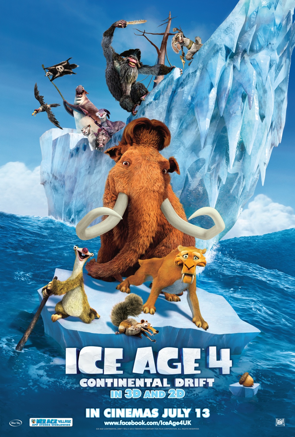 Ice Age 4 Continental Drift poster