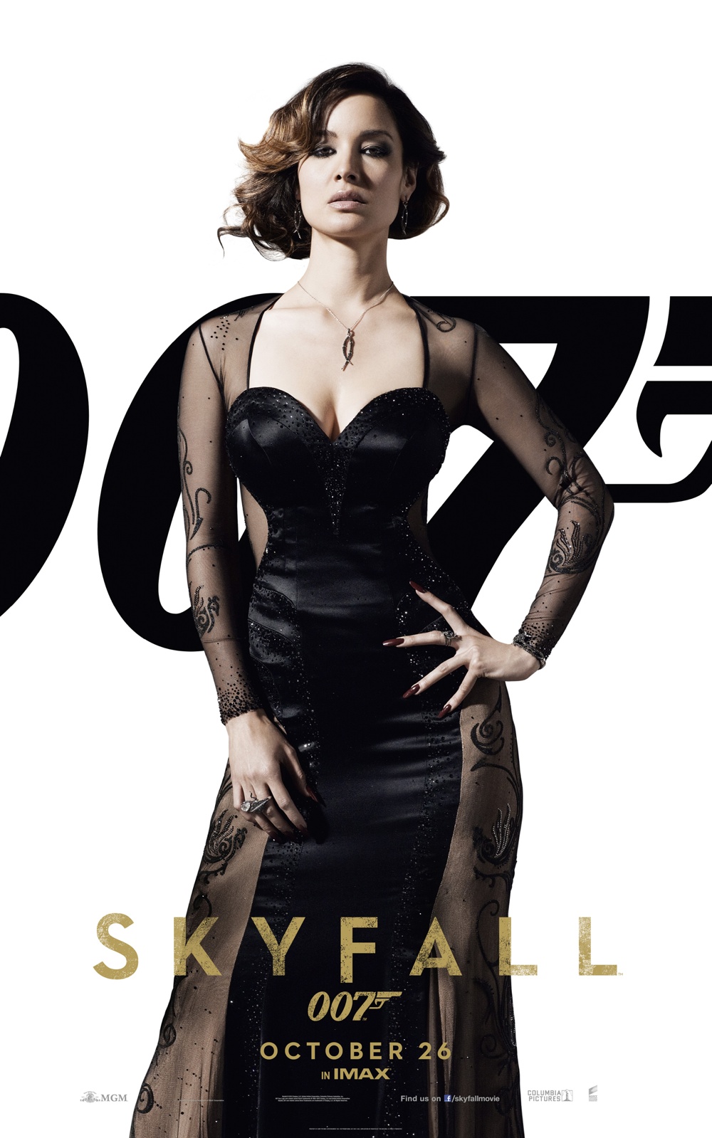 bérénice marlohe as séverine skyfall poster