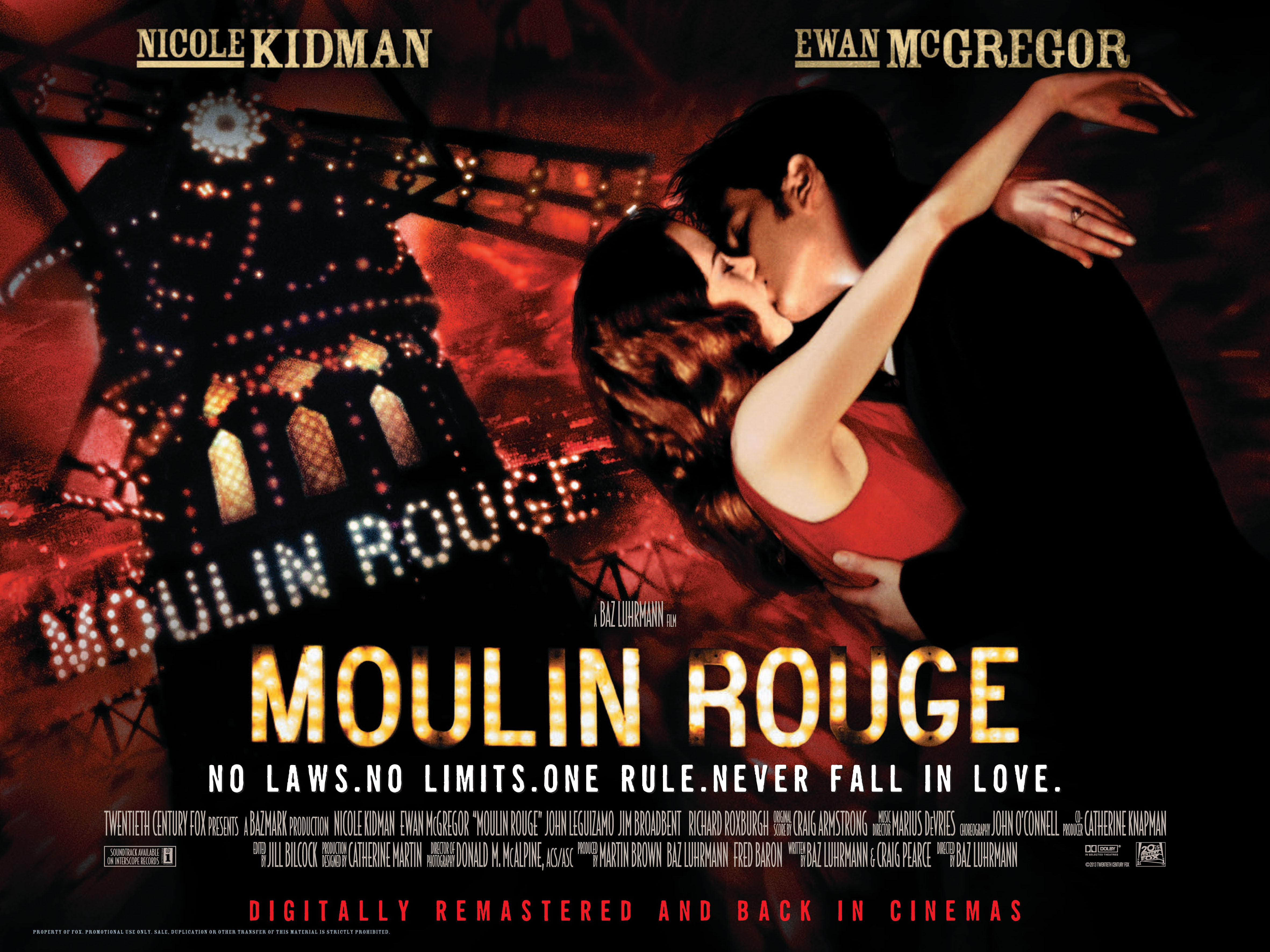 Moulin Rouge Quad Movie Posters