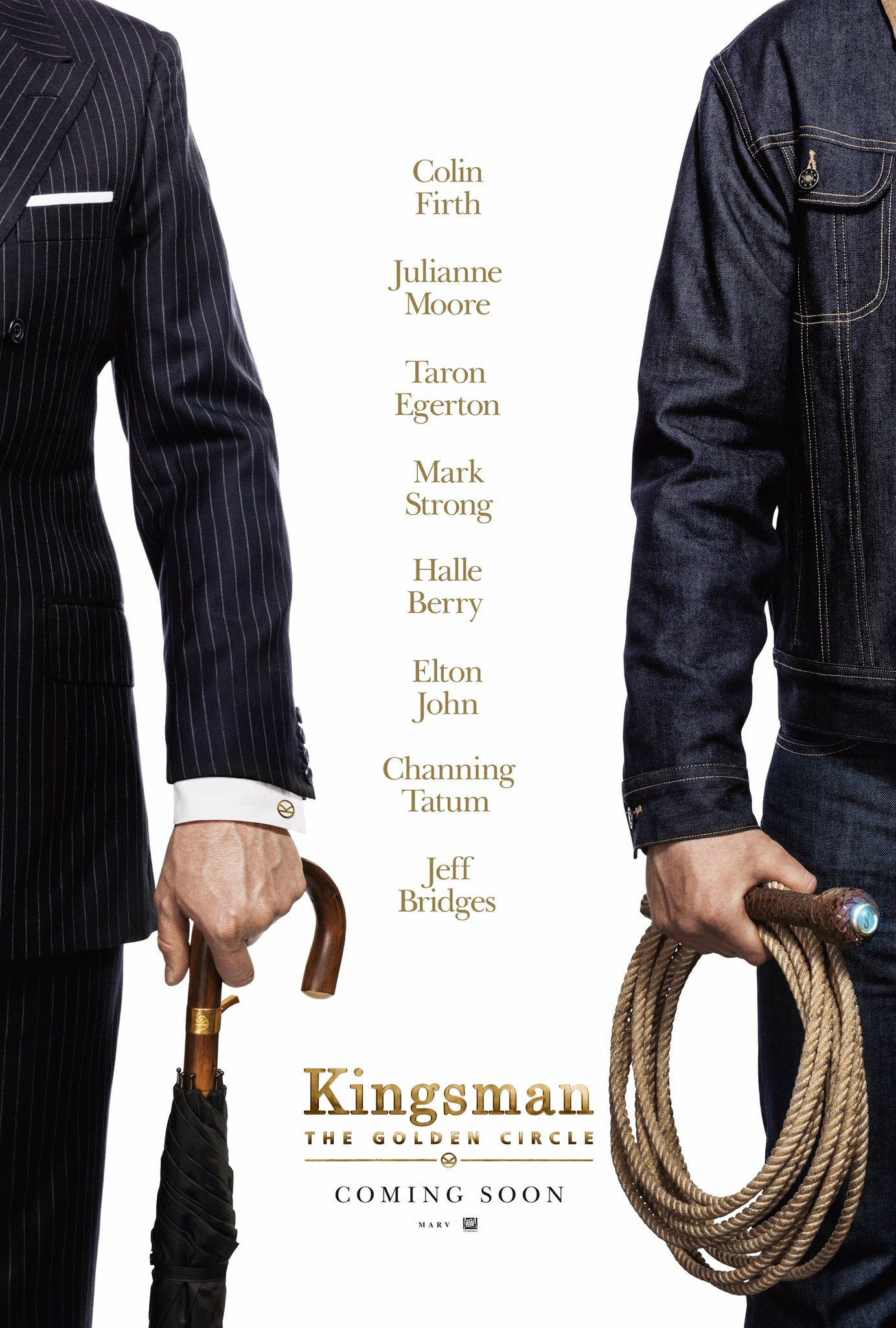 Teaser poster artwork for the upcoming release of Kingsman: The Golden Circle starring Colin Firth